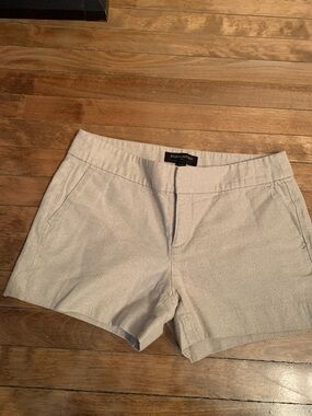 Banana Republic Women's Light Cream Sparkle Shorts